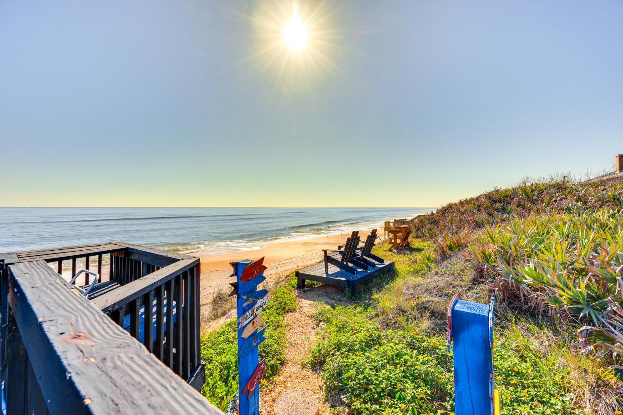 Oceanfront Oasis In Flagler Beach With Deck And Views! エクステリア 写真